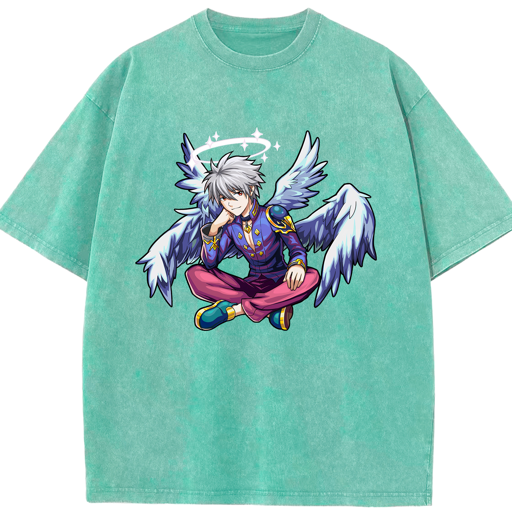 （画像用） EVA 新世紀エヴァンゲリオン 綿100% ヴィンテージ風 半袖Tシャツ（フロントプリント）